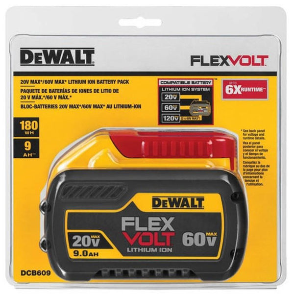 DeWalt FLEXVOLT 20V/60V MAX 9.0Ah Battery - DCB609 | Mac Daddy