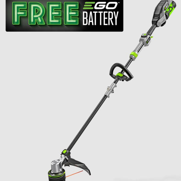 EGO Power+ ST1623T 16″ POWERLOAD™ Line IQ™ String Trimmer – Telescopic Carbon Shaft, 4.0Ah Battery & 320W Charger